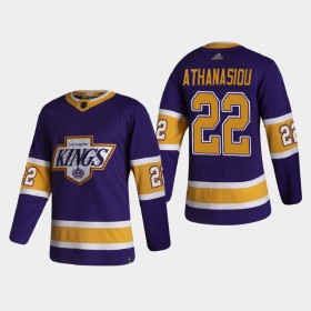 Los Angeles Kings Andreas Athanasiou 22 2020-21 Reverse Retro Authentic Shirt - Mannen